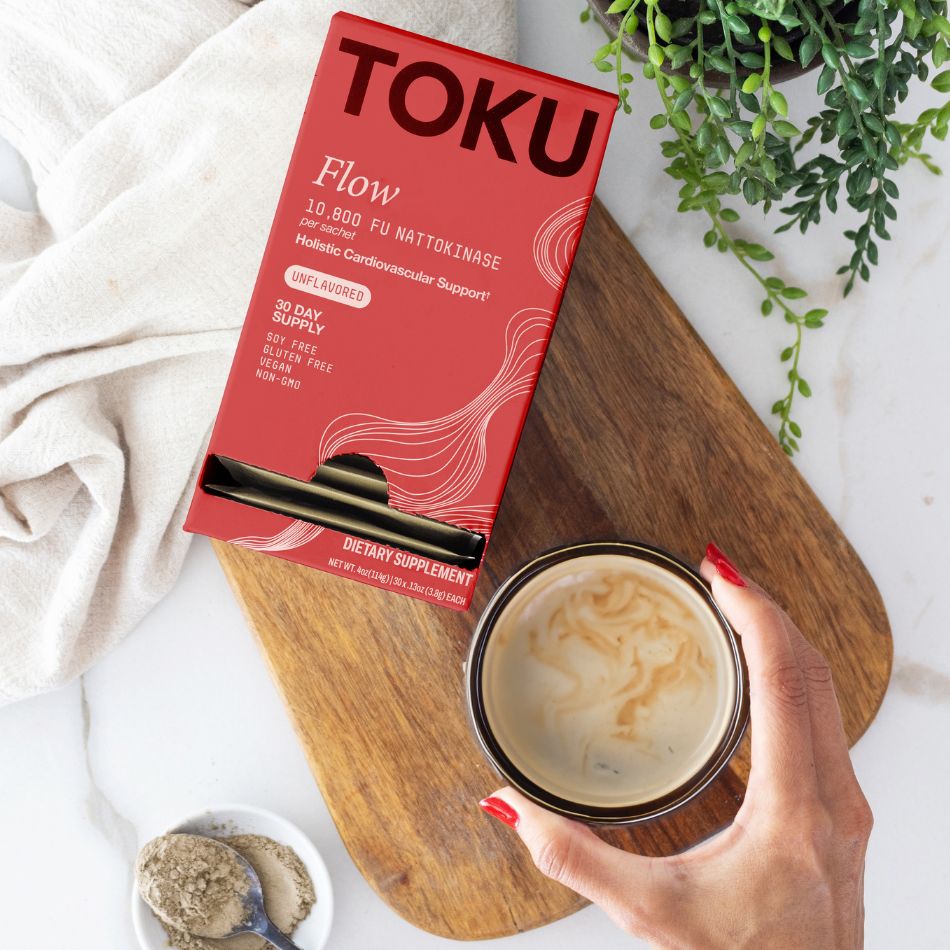 Toku Flow 10,800 FU Nattokinase Supplement | Soy Free Powder