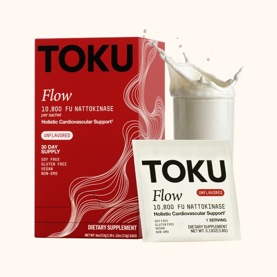 Toku Flow 10,800 FU Nattokinase Supplement | Soy Free Powder
