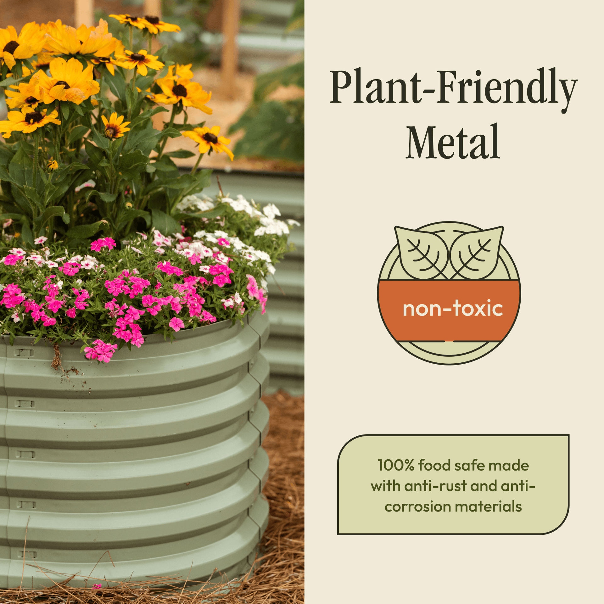 Gro-Rite "No Tools Needed" Premium Metal Raised Garden Bed Kit