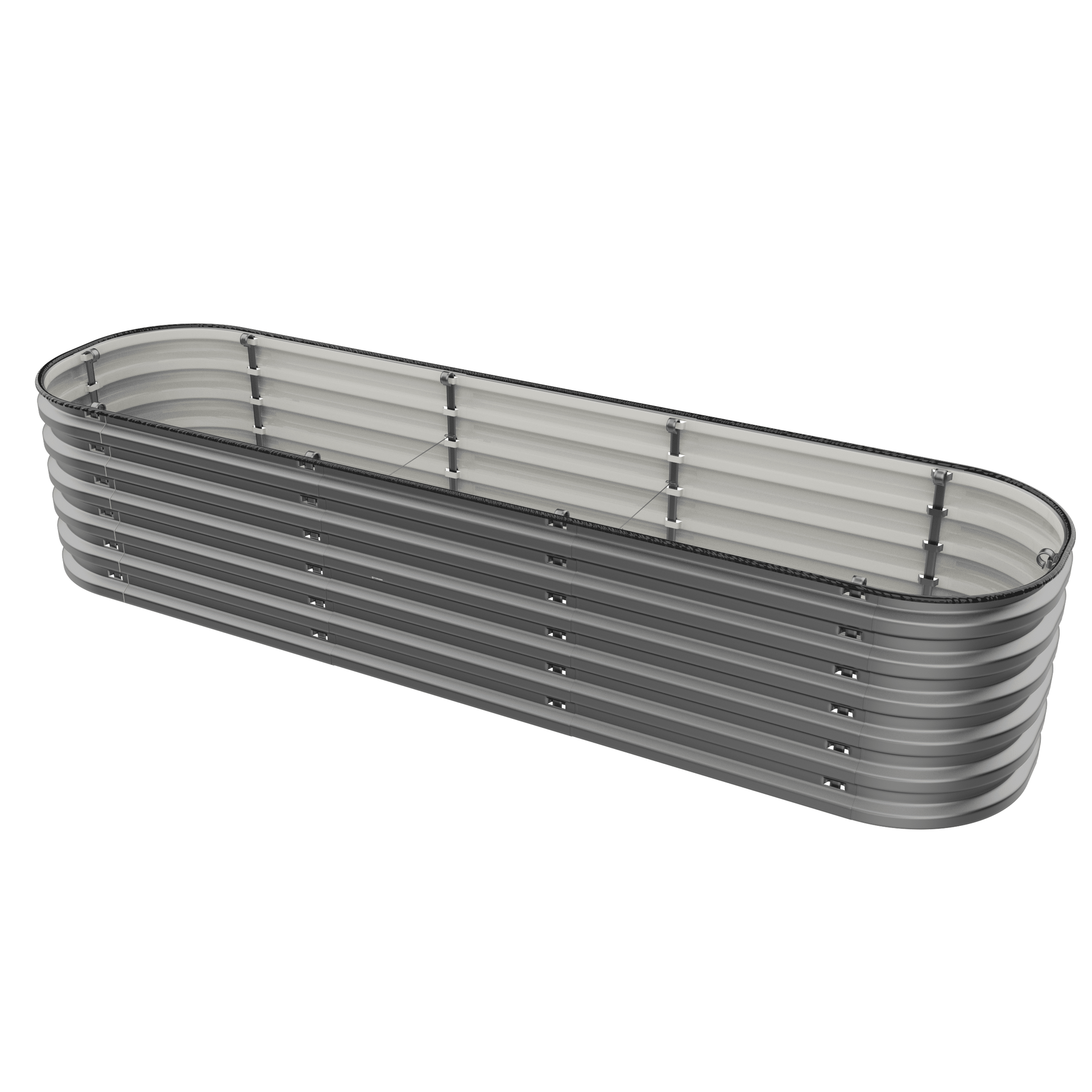Gro-Rite "No Tools Needed" Premium Metal Raised Garden Bed Kit